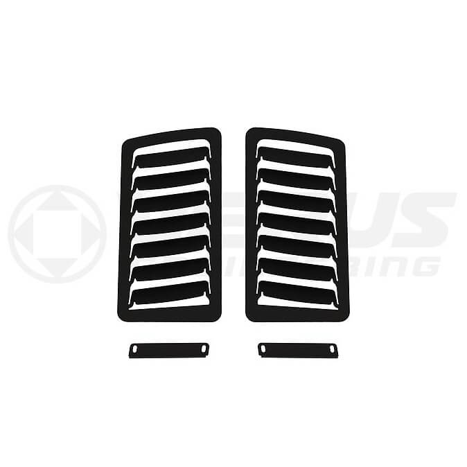 Verus Hood Louver Kit, Large Louvers Only, Powder Coated Black, 2013-2020 BRZ/FR-S/86