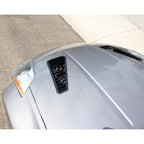 Verus Hood Louver Kit (Powder Coated Black), 2003-2007 350Z - Angle 2