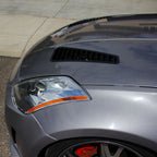 Verus Hood Louver Kit (Powder Coated Black), 2003-2007 350Z - Angle 3