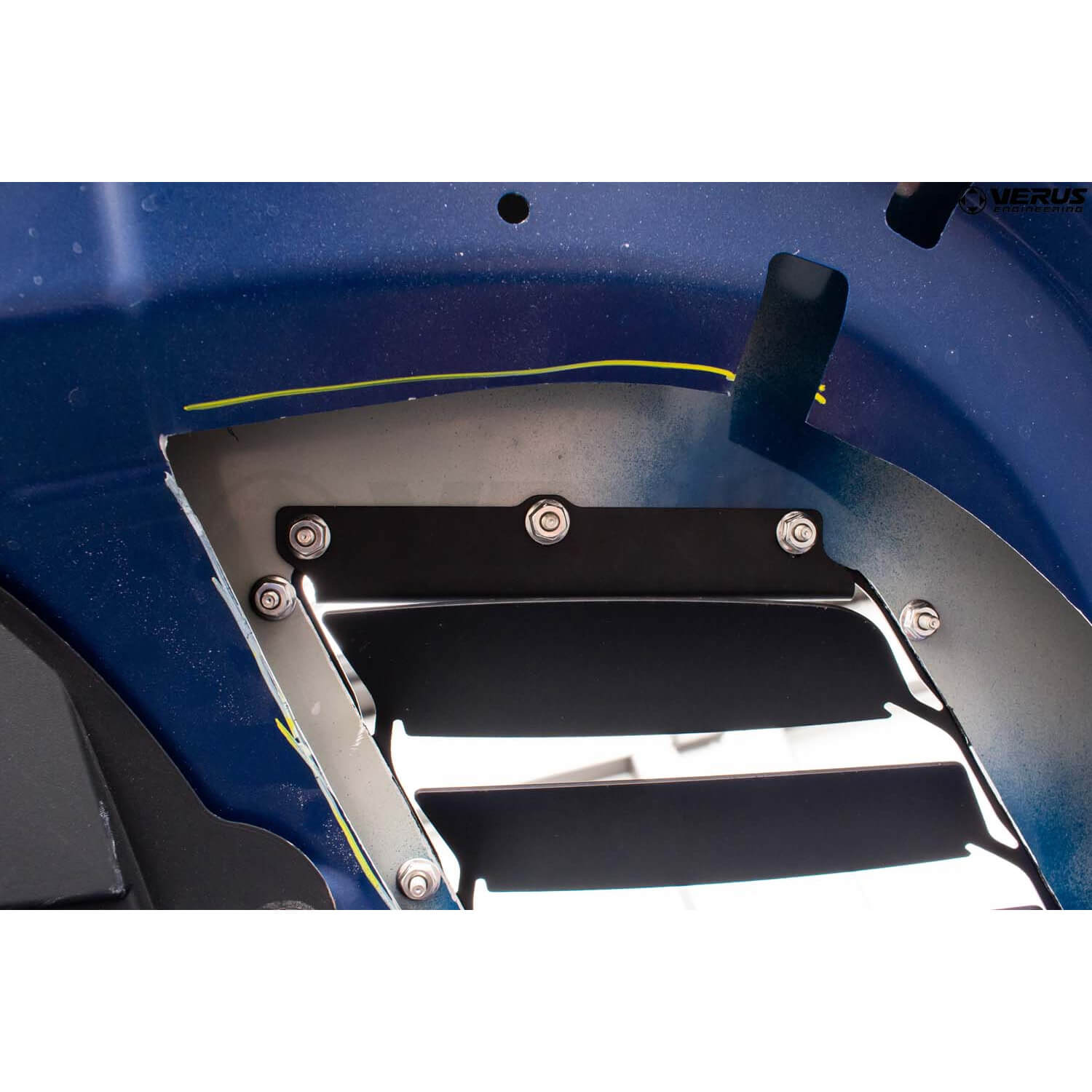 Verus Hood Louver Kit (Powder Coated Black), 2022-2025 WRX - Angle 6