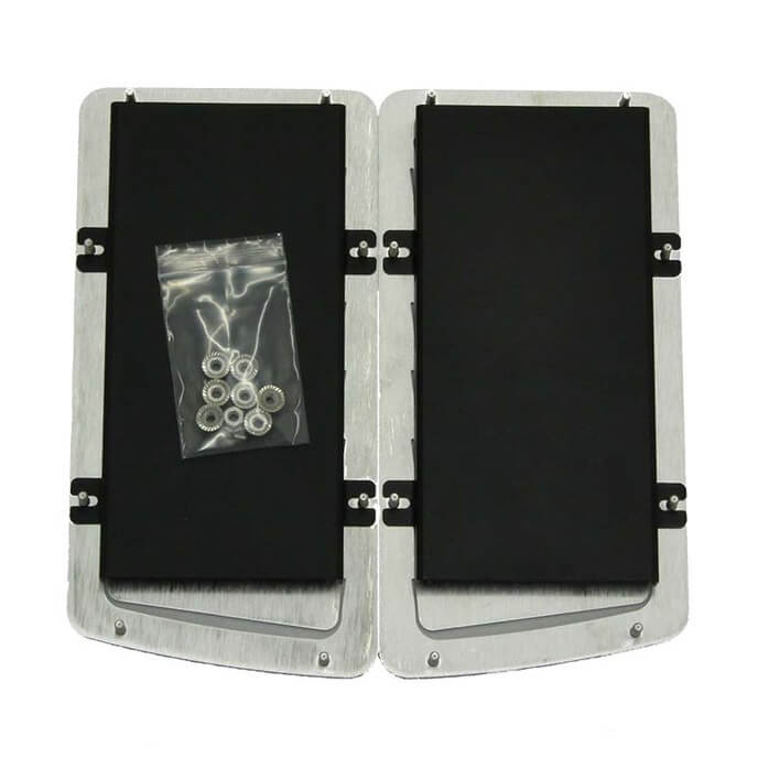 Verus Hood Louver Rain Guard Kit, Powdercoated Black, Large Only, 2013-2020 BRZ/FR-S/86