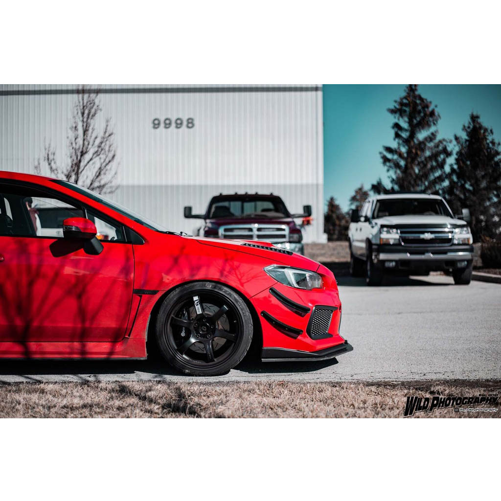 Verus Lip Splitter Hardware, 2015-2017 WRX & 2015-2017 STi - Angle 3