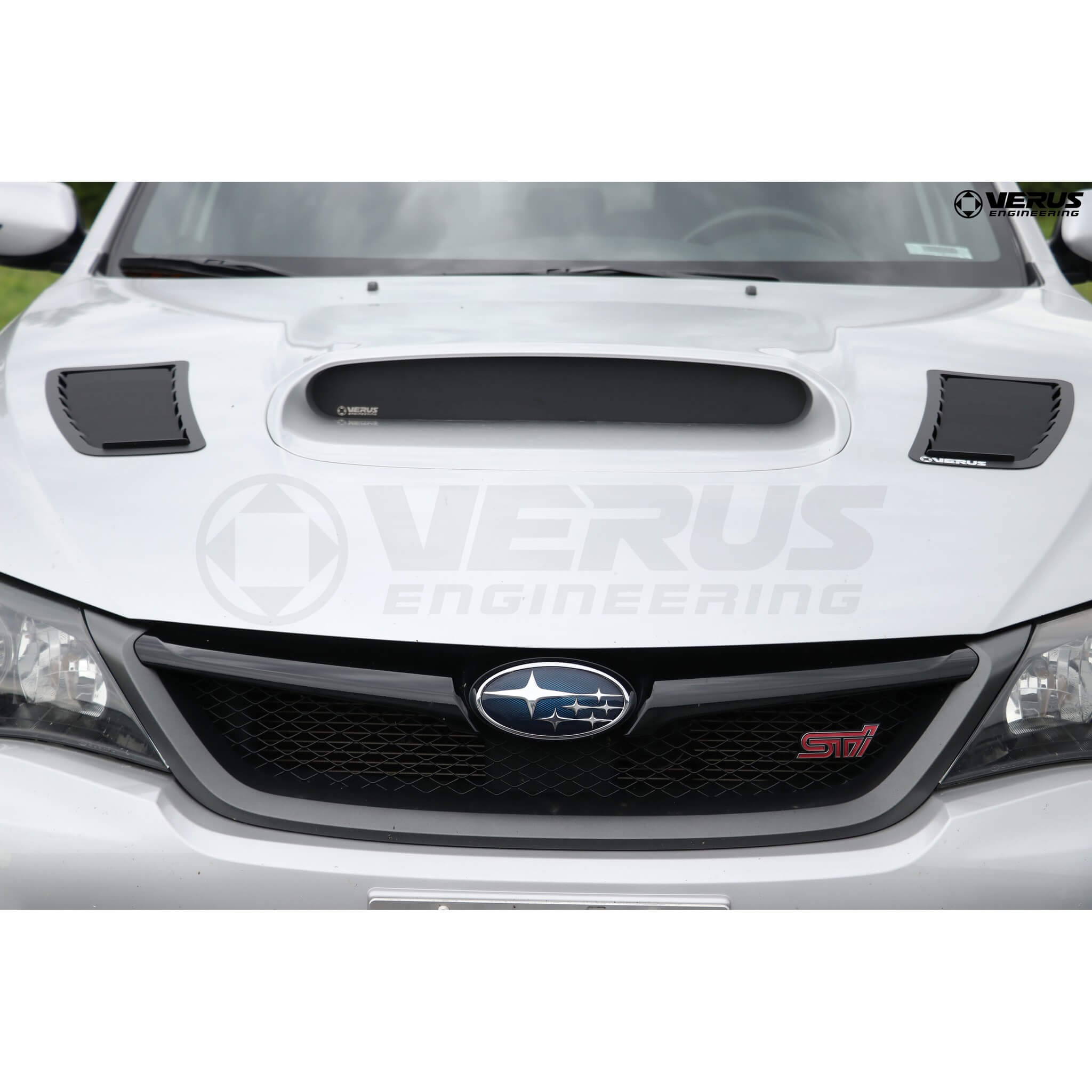 Verus OEM Hood Scoop Block-Off Kit, 2008-2014 WRX & STi - Angle 3