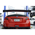 Verus Rear Ducktail Spoiler, High Gloss Finish, 2015-2021 WRX - Angle 4