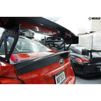 Verus Rear Ducktail Spoiler, High Gloss Finish, 2015-2021 WRX - Angle 7