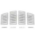 Verus Slanted Hood Louver Kit, Bare Aluminum, 2013-2020 BRZ/FR-S/86