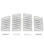 Verus Slanted Hood Louver Kit, Bare Aluminum, 2013-2020 BRZ/FR-S/86