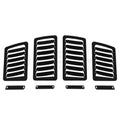 Verus Slanted Hood Louver Kit, Powder Coated Black, 2013-2020 BRZ/FR-S/86