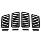 Verus Slanted Hood Louver Kit, Powder Coated Black, 2013-2020 BRZ/FR-S/86