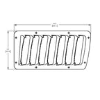 Verus Slanted Hood Louver Kit, Powder Coated Black, 2013-2020 BRZ/FR-S/86 - Angle 3