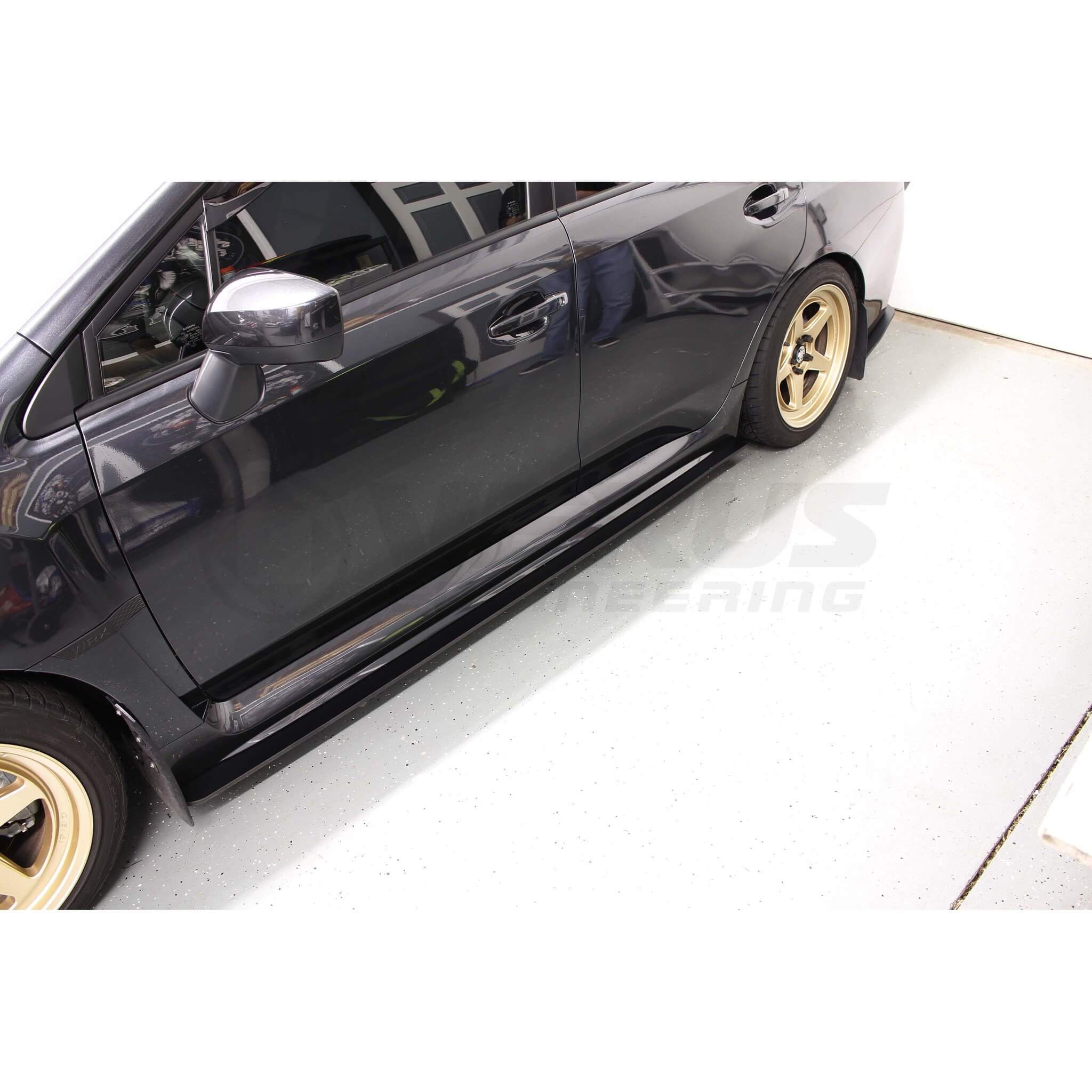Verus Street Side Splitter, Plastic, 2015-2021 WRX & 2015-2021 STi - Angle 4