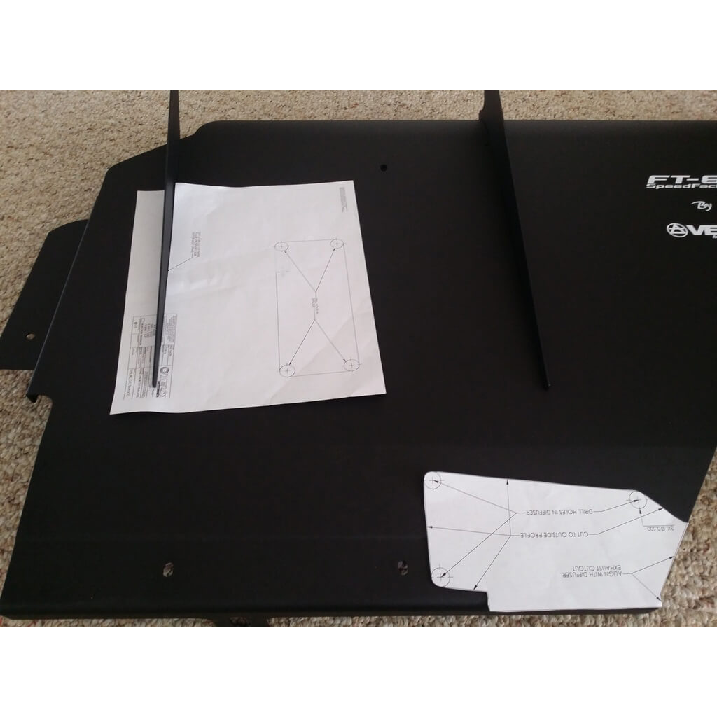 Verus Tomei Type 80 Diffuser Install Kit, 2013-2020 BRZ/FR-S/86 - Angle 2