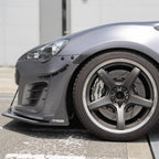 Verus Two Piece Front Splitter, Includes Splitter Tie Kit, 2017-2020 BRZ & 86 - Angle 2