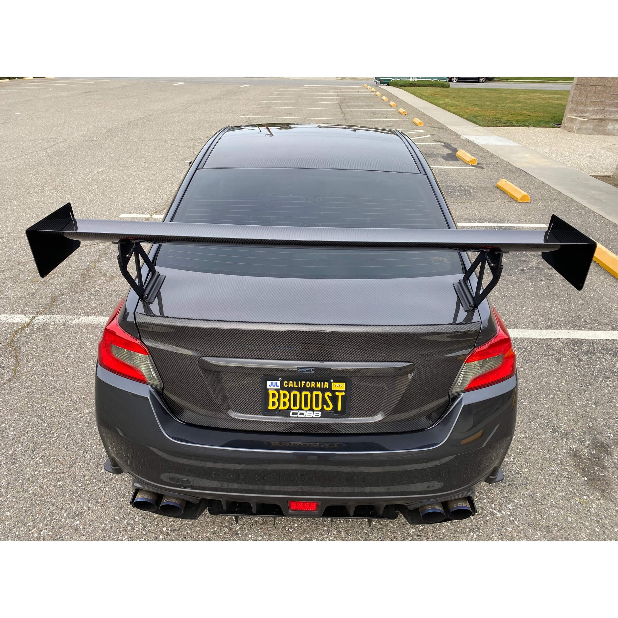 Verus UCW Rear Wing Kit, 2015-2021 WRX - Angle 3