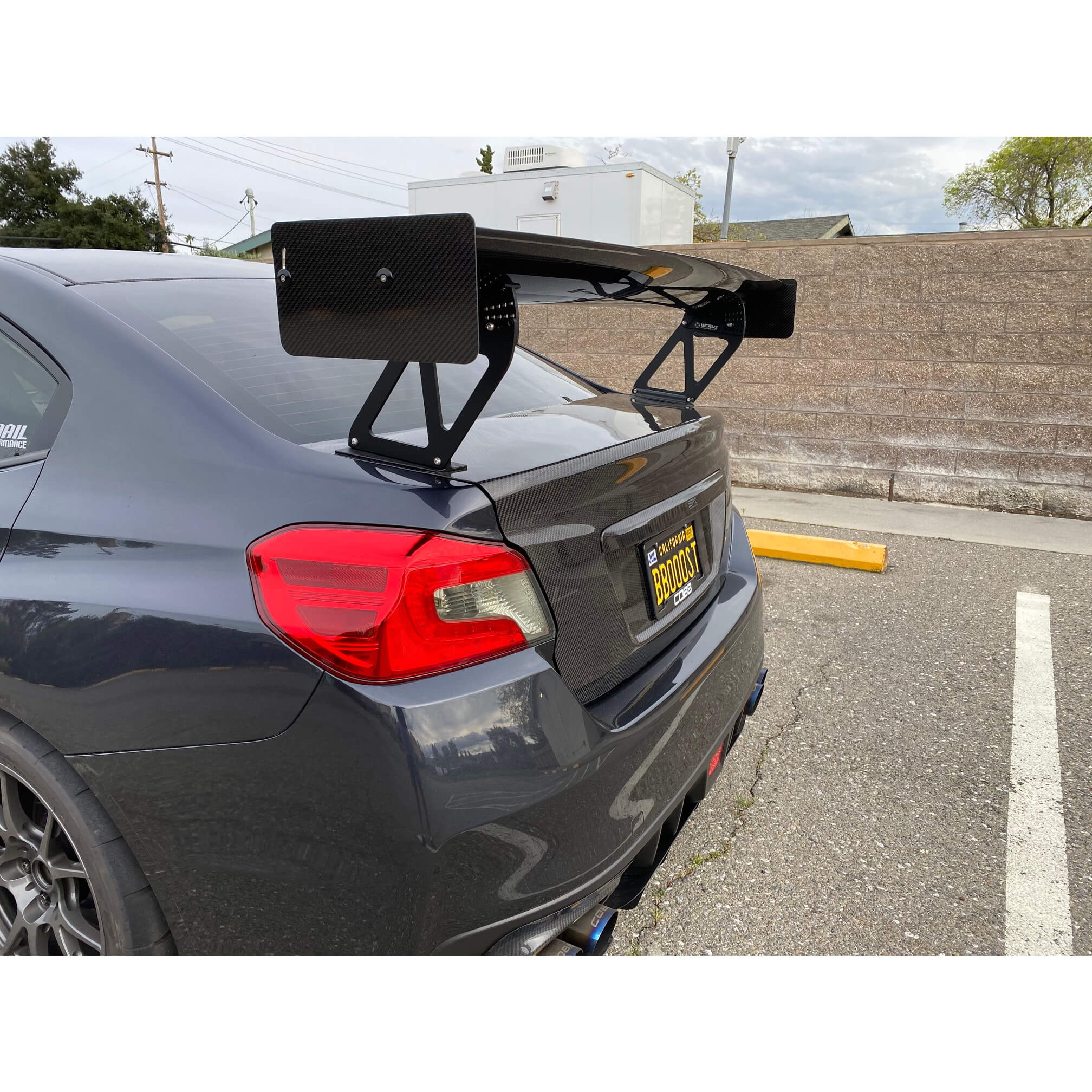 Verus UCW Rear Wing Kit, 2015-2021 WRX - Angle 6