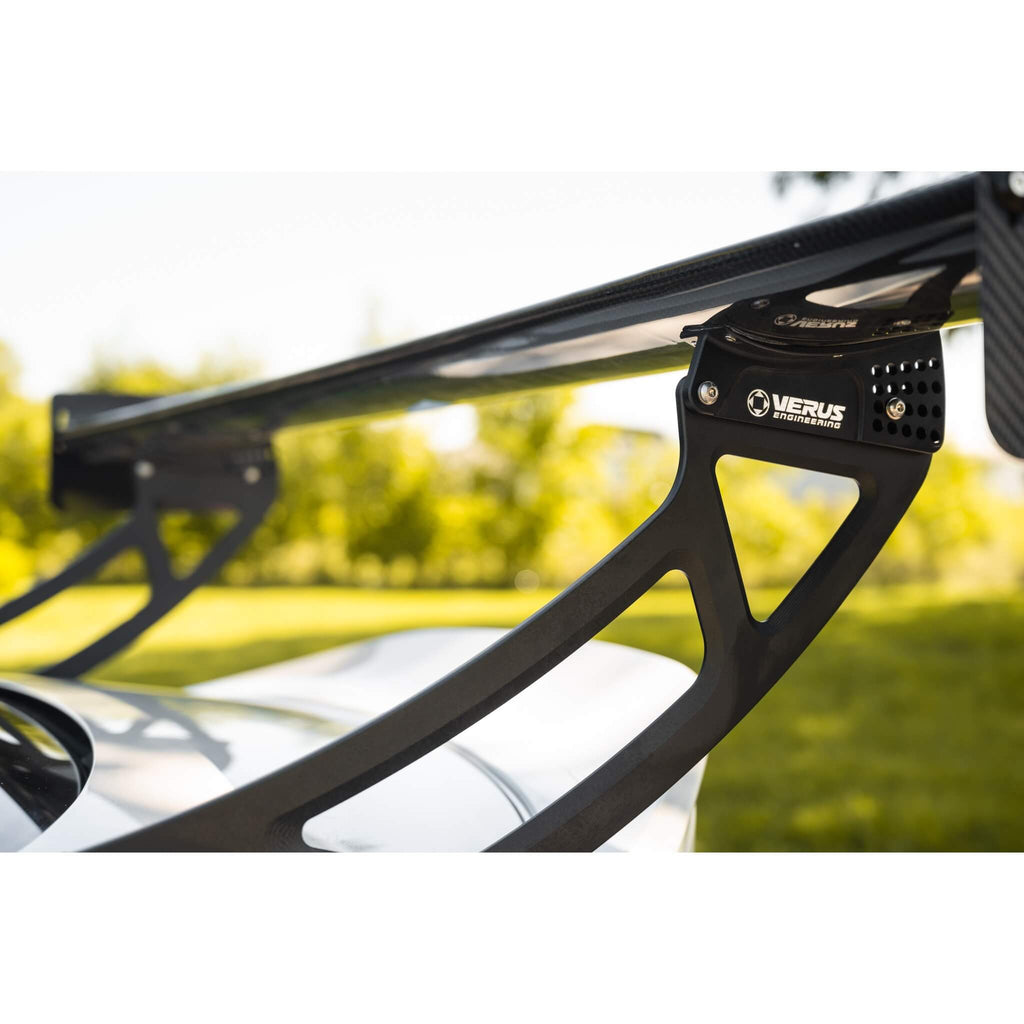 Verus UCW Rear Wing Kit w/ Carbon Endplates, 2022-2025 BRZ & GR86 - Angle 3