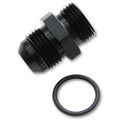 Vibrant -6AN Flare to AN Straight Cut Thread (3/4-16) w/ O-Ring Adapter Fitting