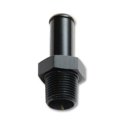 Vibrant Barb Straight Fitting - Aluminum - 3/8in NPT to 1/2in