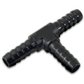 Vibrant Barbed Tee Adapter - 3/8in (Black Anodized)