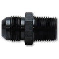 Vibrant Straight Adapter Fitting - Aluminum -6AN to 1/8in NPT