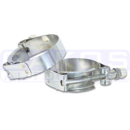 Vibrant T-Bolt Clamps (3.01-3.17in, Pair/2)