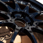 Volk Racing CE28SL Wheel - 17x9 / +45 / 5x114.3 - Gloss Black - Angle 7