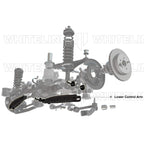 Whiteline Adjustable Rear Control Arms (Lower), 2008-2026 WRX/STi & 2013-2026 BRZ/FR-S/86 - Angle 4