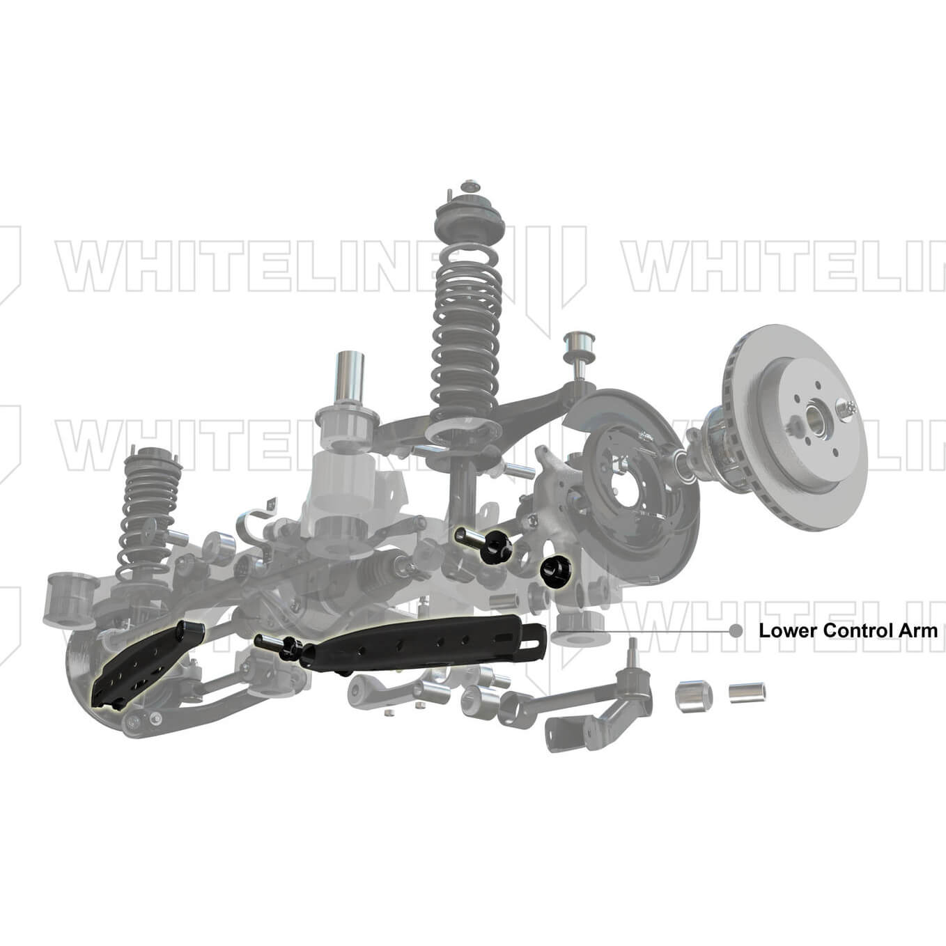 Whiteline Adjustable Rear Lower Control Arms (Pair), 2015+ WRX/STi & 2013-2026 BRZ/FR-S/86 - Angle 4