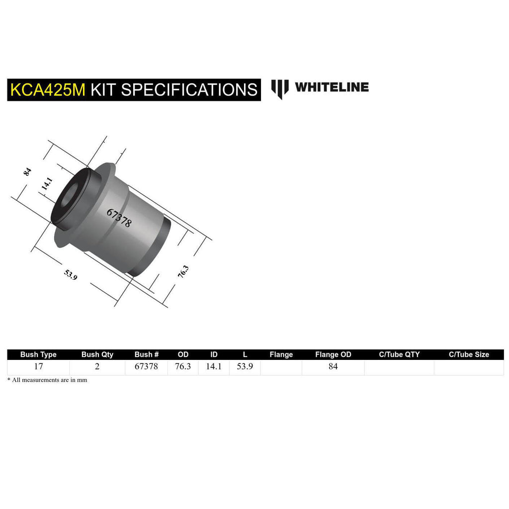 Whiteline Anti-Lift / Caster Kit (ALK, Motorsport), 2011-2021 STi & 2015-2026 WRX - Angle 5