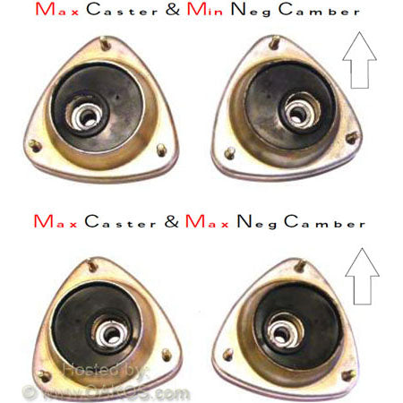 Whiteline Com C Front Upper Strut Mounts, 2002-2007 WRX & STi - Angle 2