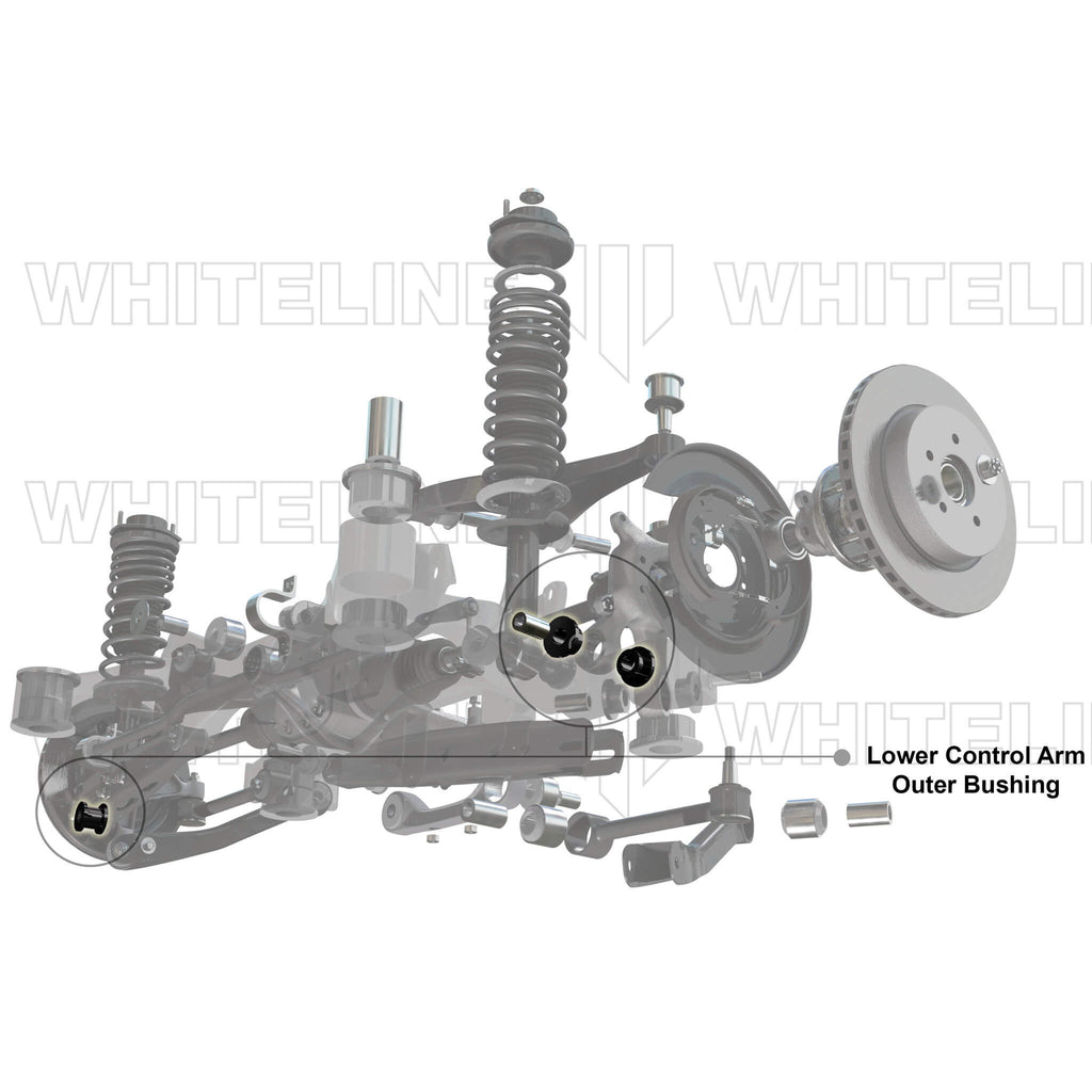 Whiteline Control Arm Bushings, 2015-2026 WRX/STi & 2013-2026 BRZ/FR-S/86 - Angle 4
