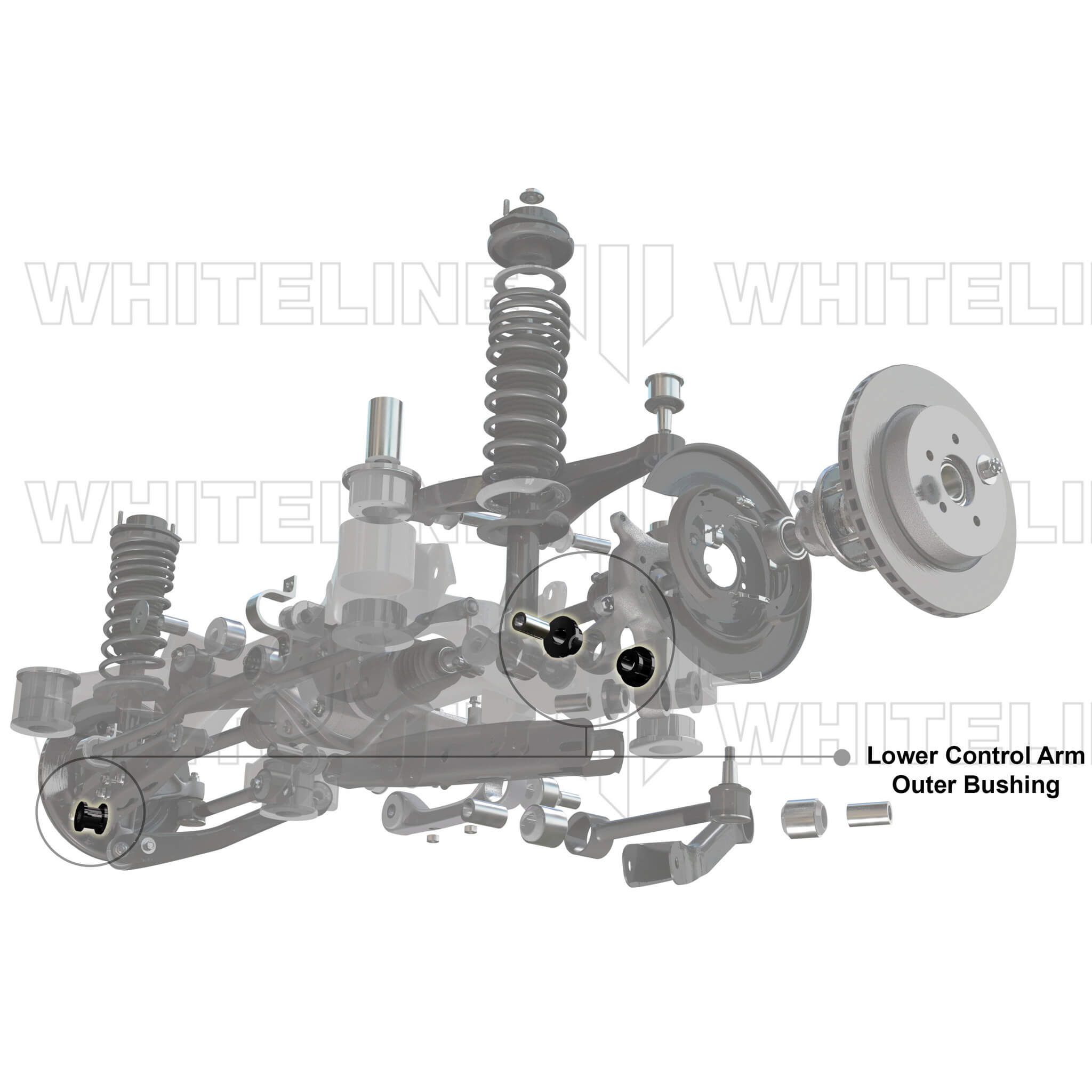 Whiteline Control Arm Bushings, 2015-2026 WRX/STi & 2013-2026 BRZ/FR-S/86 - Angle 4