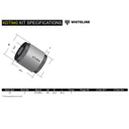 Whiteline Differential Mount In Cradle Bushings, 2015-2026 WRX & 2015-2021 STi - Angle 4