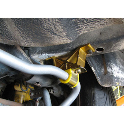 Whiteline Heavy Duty Aluminum Rear Sway Bar Mounts (20mm, Rear, Pair), 2002-2007 WRX & STi - Angle 2