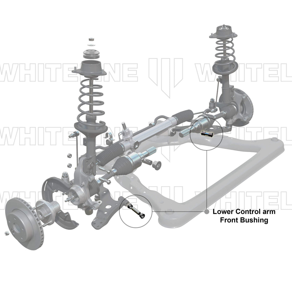 Whiteline Lower Front Control Arm Bushings Kit, 2008-2026 WRX - Angle 2