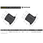 Whiteline Rear Camber Adjustment Bushings Kit, 2008-2026 WRX/STi & 2013-2026 BRZ/FR-S/86 - Angle 5