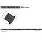 Whiteline Rear Control Arm Bushings (Lower, Inner), 2015-2026 WRX/STi & 2013-2026 BRZ/FR-S/86 - Angle 4
