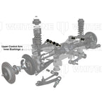 Whiteline Rear Control Arm Bushings (Upper/Inner), 2008-2026 WRX/STi & 2013-2026 BRZ/FR-S/86 - Angle 4