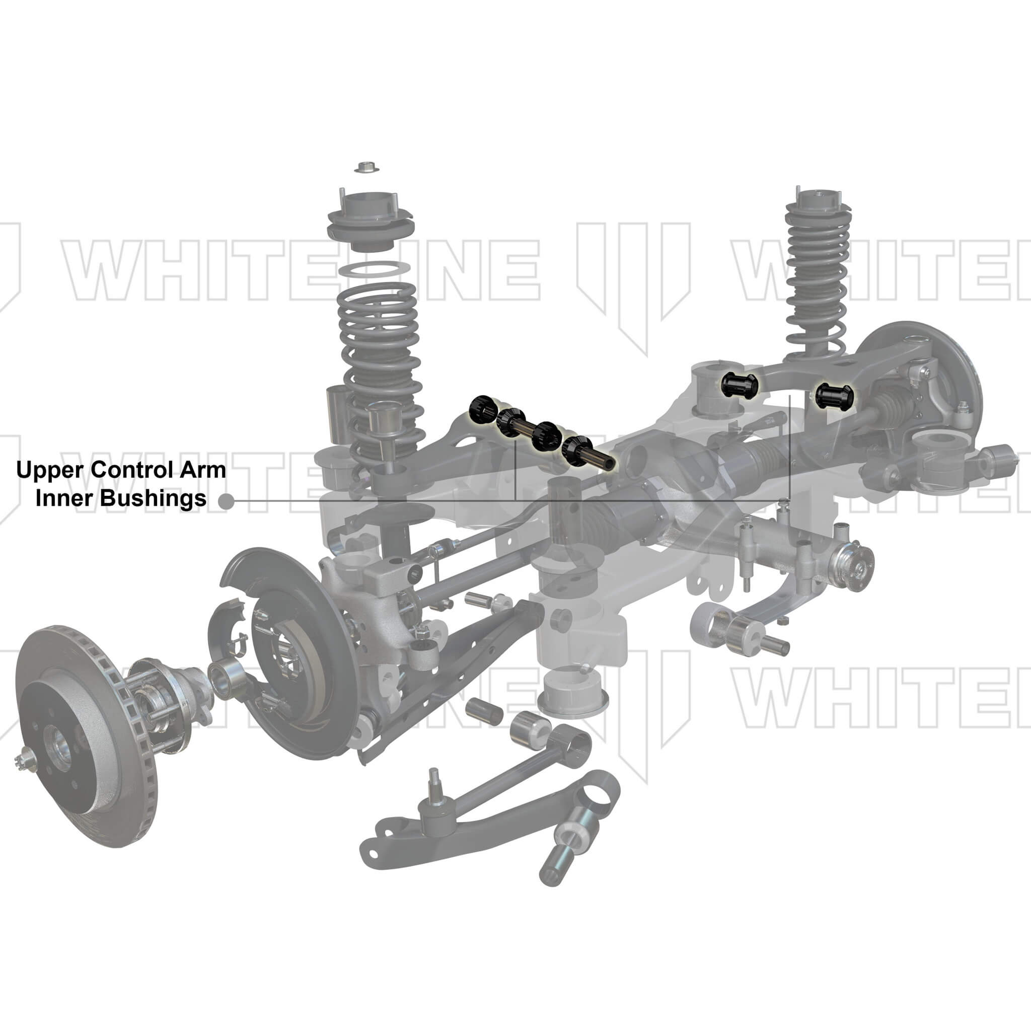 Whiteline Rear Control Arm Bushings (Upper/Inner), 2008-2026 WRX/STi & 2013-2026 BRZ/FR-S/86 - Angle 4
