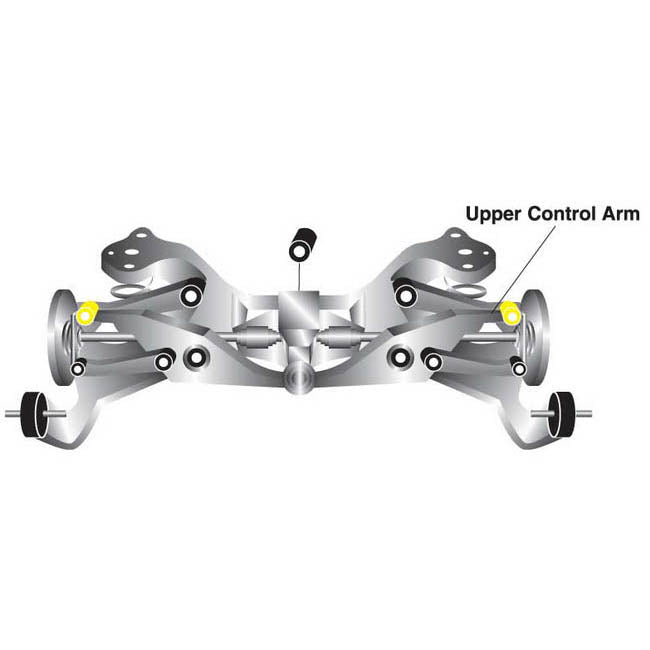 Whiteline Rear Control Arm Bushings (Upper / Outer, w/ Camber Adj.), E36 M3 - Angle 2