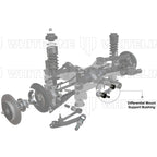 Whiteline Rear Differential Positive Power Kit (Front), 2008-2026 WRX & 2008-2021 STi - Angle 4