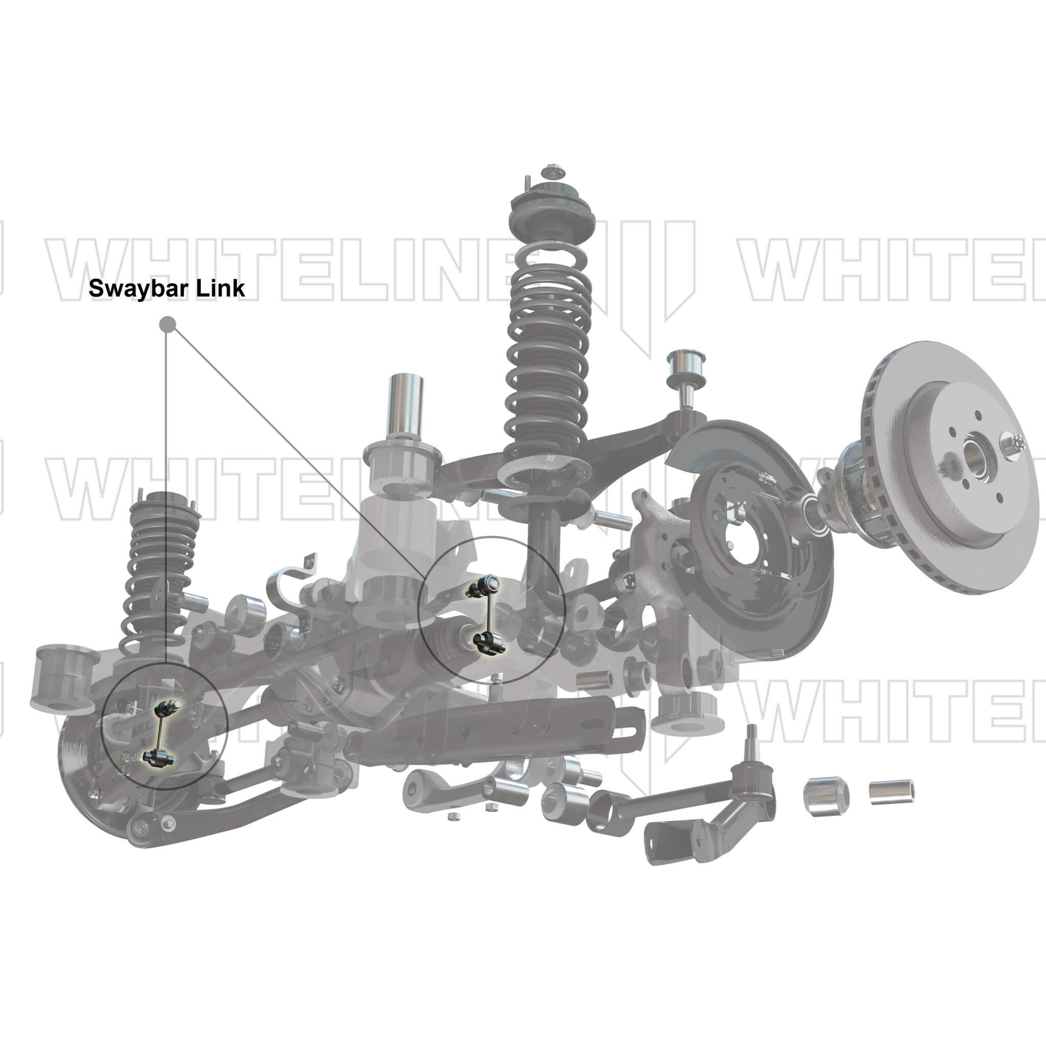 Whiteline Rear Sway Bar End Links, 2015-2026 WRX & 2015-2021 STi & 2013-2026 BRZ/FR-S/86 - Angle 4