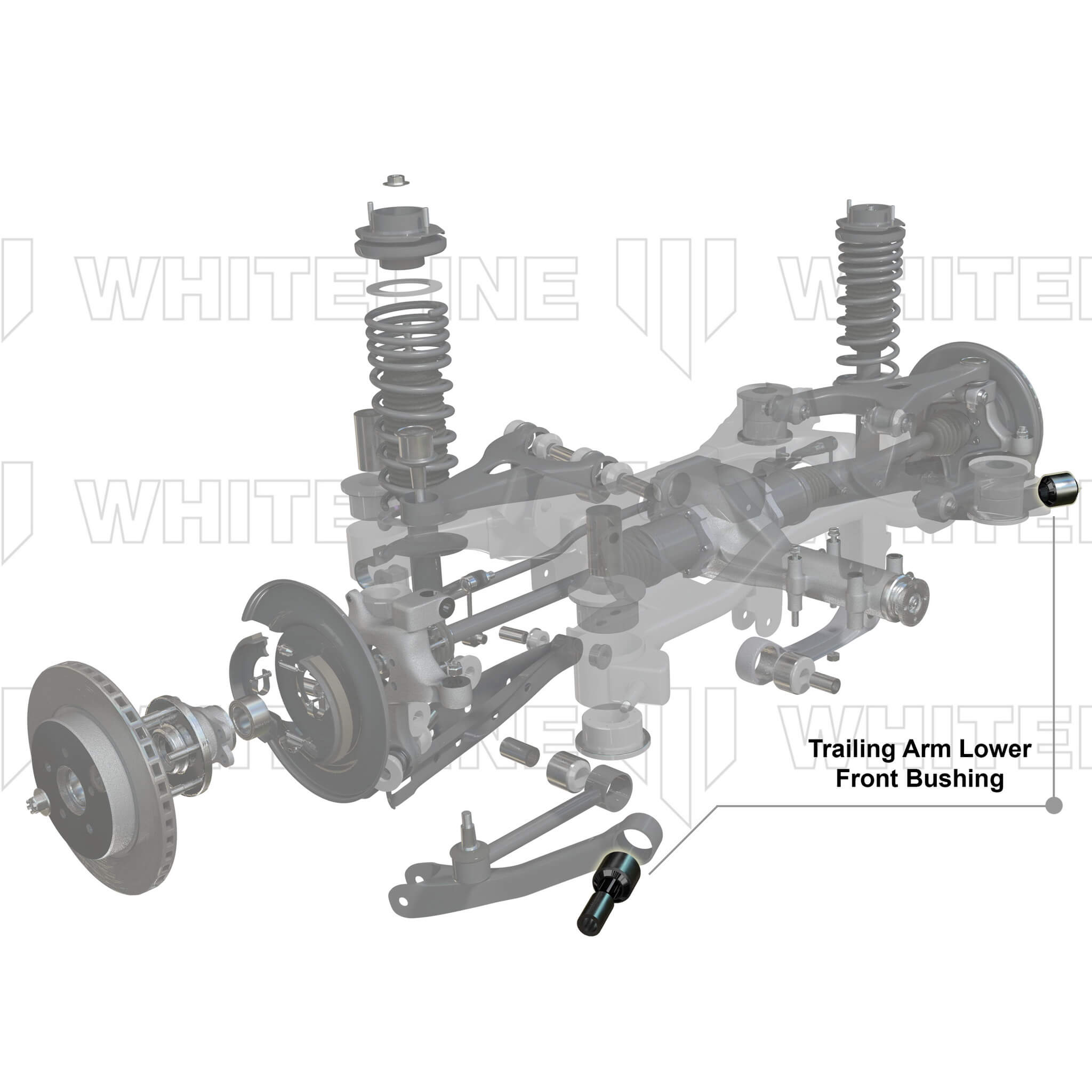 Whiteline Rear Trailing Arm Bushings (Lower, Front), 2015-2026 WRX/STi & 2013-2026 BRZ/FR-S/86 - Angle 4