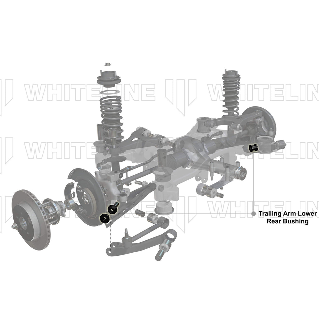 Whiteline Rear Trailing Arm Lower Rear Bushing Kit, 2015-2026 WRX/STi & 2013-2026 BRZ/FR-S/86 - Angle 4